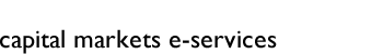 capital markets e-services